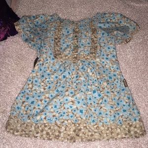 Blue with brown scrubs